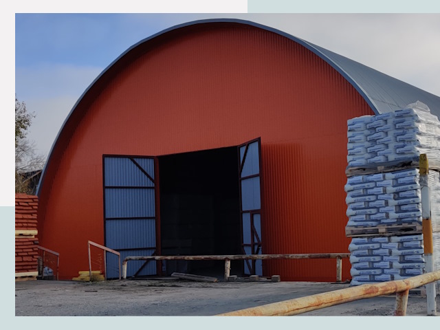 Полукруглые ангары по цене от 607 руб. в Дивногорск