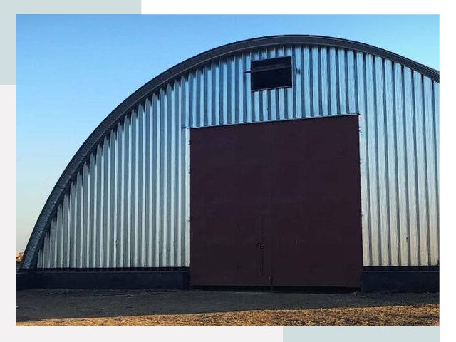 Бескаркасные ангары в Дивногорске