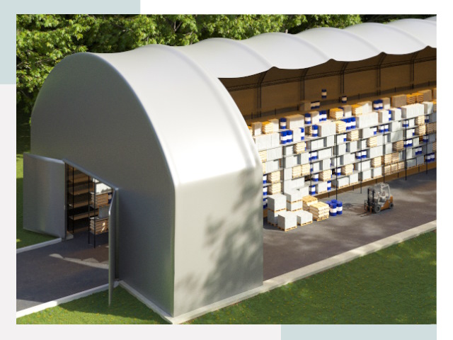 Тентовые ангары в Дивногорске