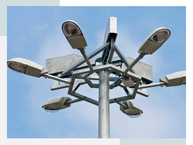 Монтаж осветительных мачт в Дивногорске