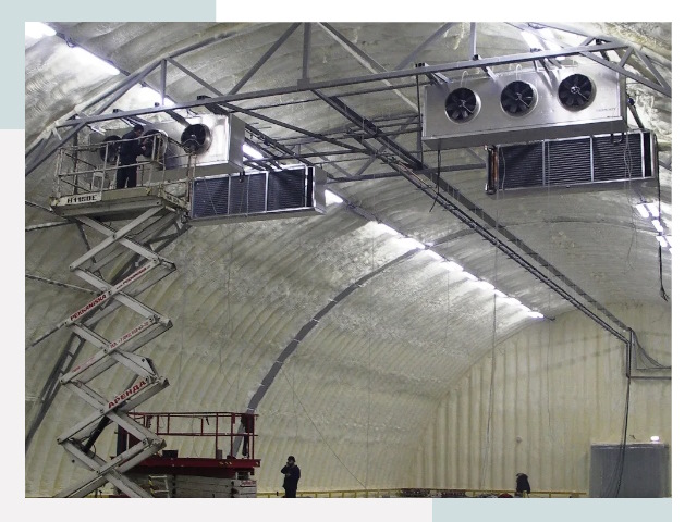 Оснащение ангаров в Дивногорске