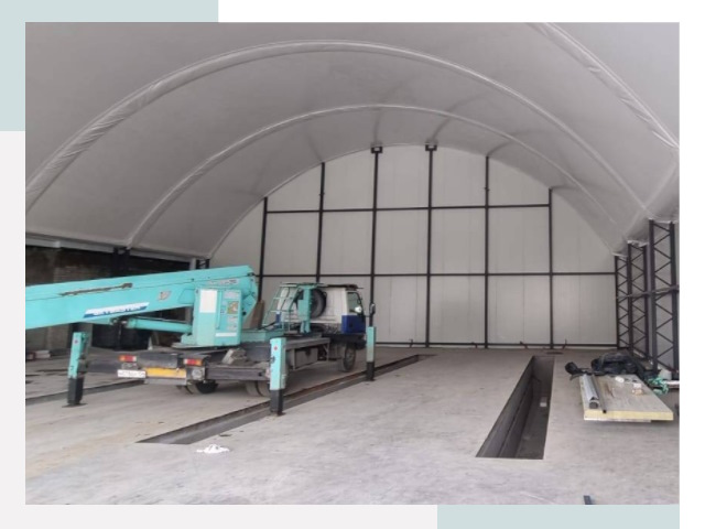 Внутреннее оснащение ангаров в Дивногорске